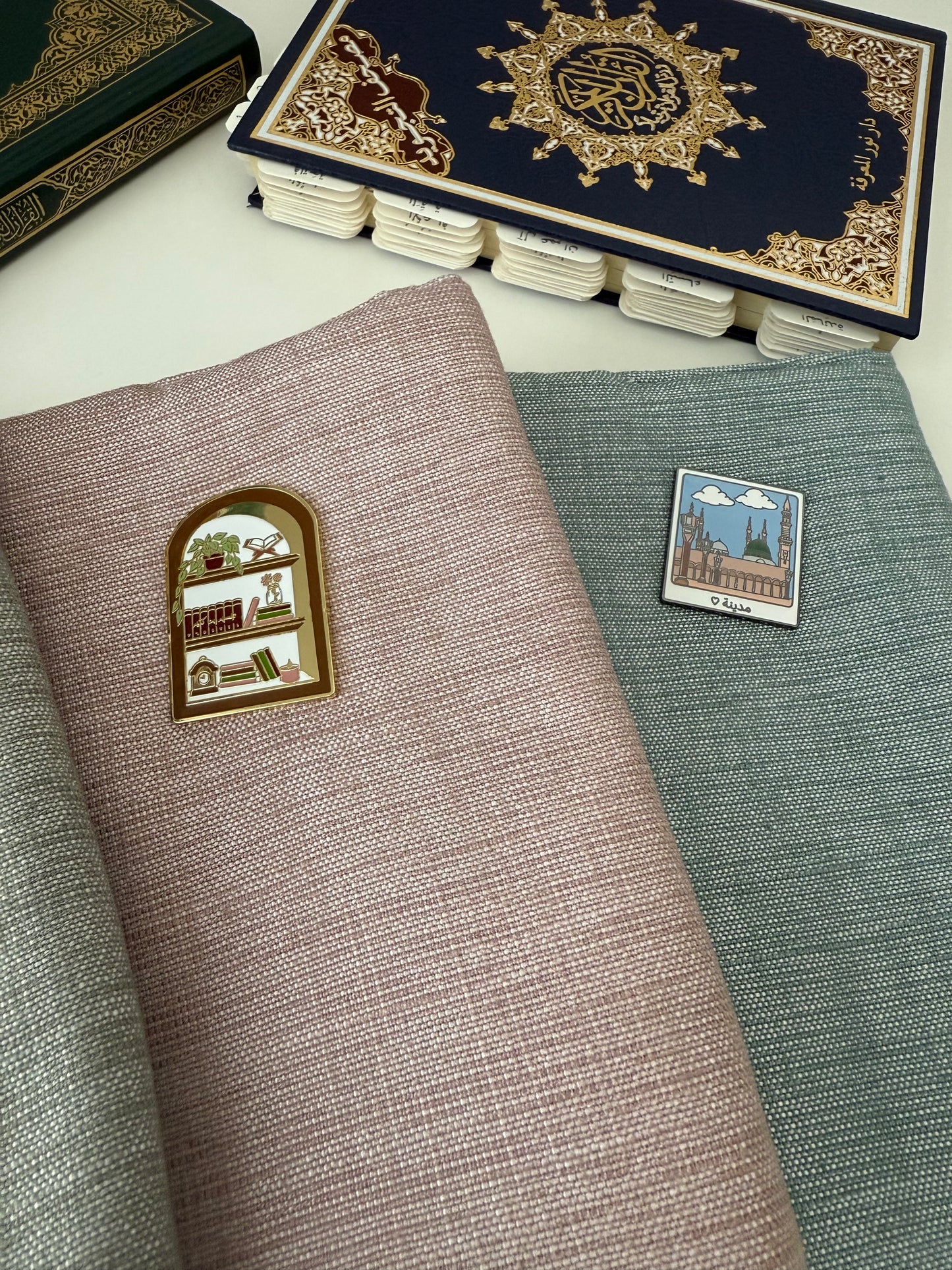 reversible fabric Qurān covers