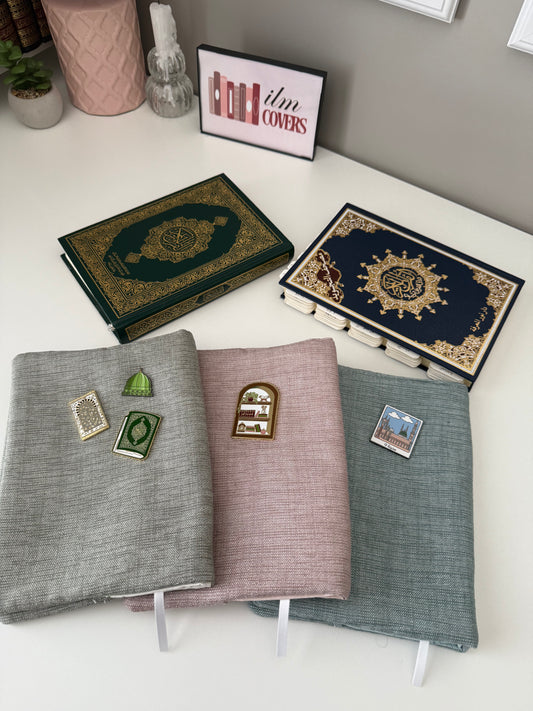 reversible fabric Qurān covers