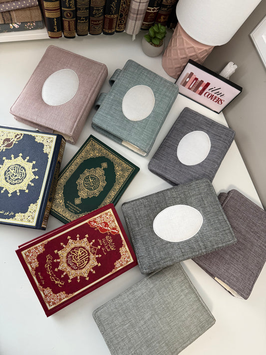 classic hardcover Qurān covers